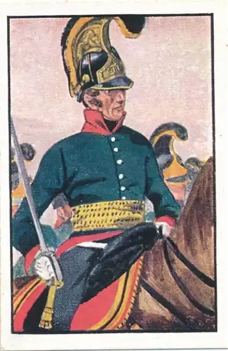 Sammelbild Deutsche Uniformen, Freiheitskriege 226, Österr. Kavallerie Chevauleg.-Regt. Hohenzollern