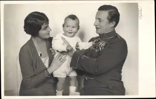 Ak Erzherzog Joseph Franz von Österreich und Anna Monika Pia, Portrait