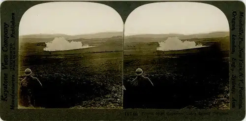 Stereo Foto Französische Minenexplosion, I WK