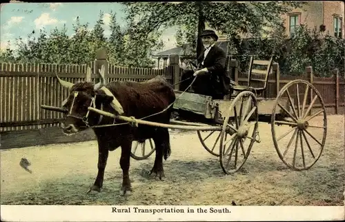 Ak USA, Ländlicher Verkehr im Süden
