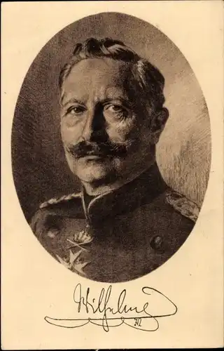 Ak Kaiser Wilhelm II., Portrait