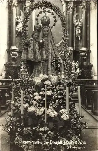 Foto Ak Muttergottes der Dreifaltigkeitskirche, Innenansicht