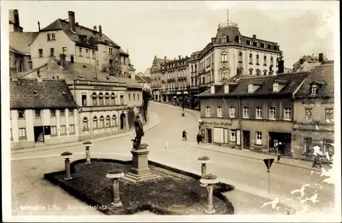 Ak Meerane in Sachsen, Bismarckplatz