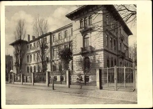 Ak Dresden Ost Blasewitz, Waldpark Krankenanstalt, Vorderansicht