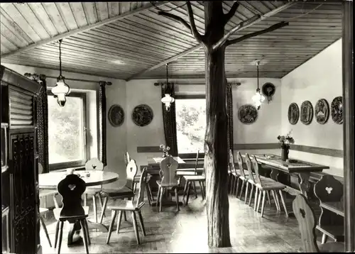 Ak Neukirch in der Lausitz, Berggaststätte Valtenberg Baude, Sagenzimmer