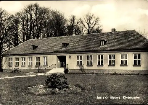 Ak See Niesky in der Oberlausitz, Kindergarten
