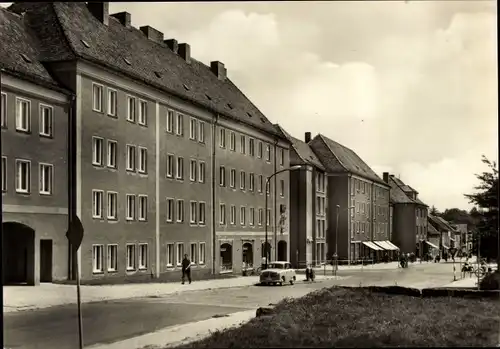 Ak Niesky in der Oberlausitz, Zinzendorfplatz und Karl-Marx-Straße