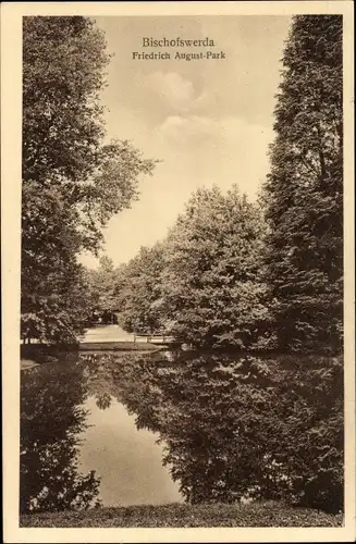 Ak Bischofswerda in Sachsen, Fredrich August Park