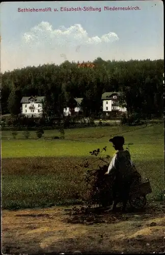 Ak Niederneukirch Neukirch in der Lausitz, Bethlehemstift und Elisabeth Stiftung