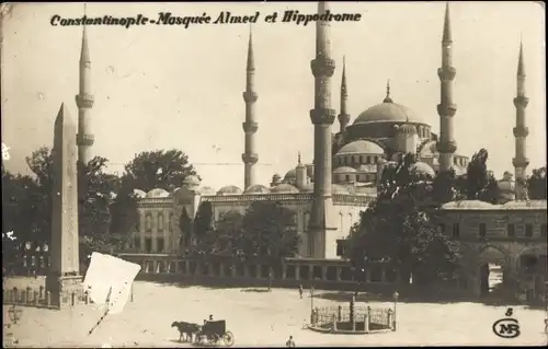 Ak Konstantinopel Istanbul Türkei, Mosquée Sultan Ahmed, Moschee, Hippodrome