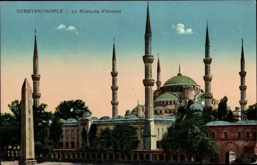 Ak Istanbul Konstantinopel Türkei, La Mosquée d'Ahmed