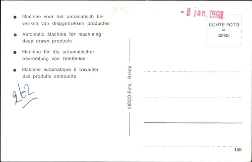 Ak Maschine für die automatische Bearbeitung von Hohlteilen
