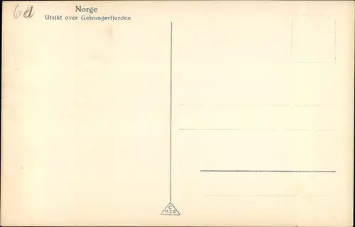 Ak Norwegen, Utsigt over Geirangerfjorden, Dampfschiff im Fjord