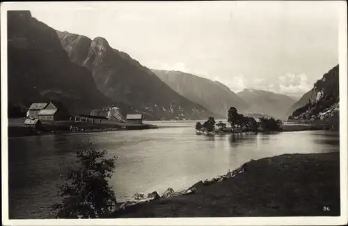 Ak Norwegen, Odda, Sandvenvath, Fjord