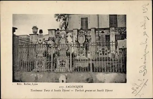 Ak Saloniki Thessaloniki Griechenland, Tombeaux Turcs à Staatis Djami