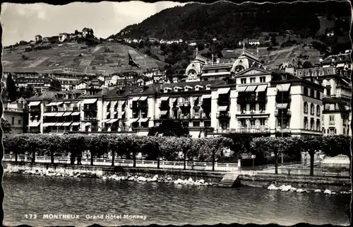 Ak Montreux Kanton Waadt Schweiz, Grand Hotel Monney