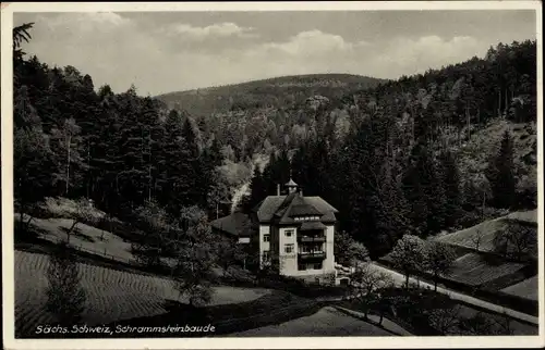 Ak Bad Schandau Sächsische Schweiz, Schrammsteinbaude