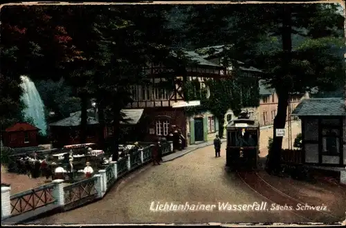 Ak Lichtenhain Sebnitz Sächsische Schweiz, Lichtenhainer Wasserfall