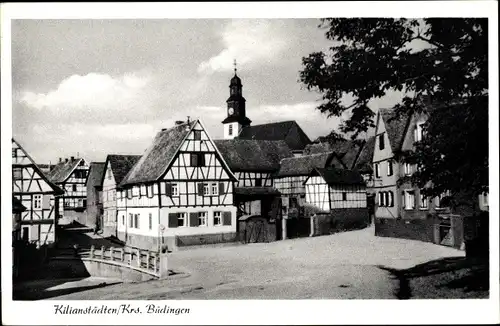 Ak Kilianstädten Schöneck in Hessen, Teilansicht, Fachwerkhäuser