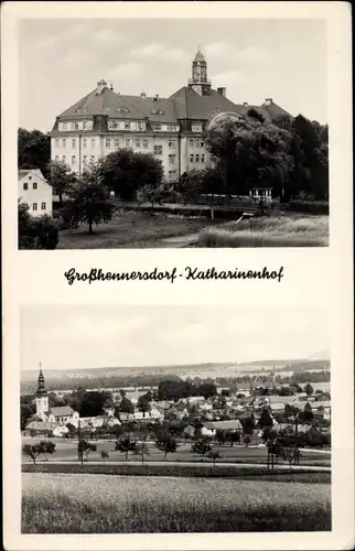 Ak Großhennersdorf Herrnhut in Sachsen, Katharinenhof, Panorama