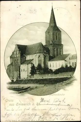 Ak Emmerich am Niederrhein, Martinikirche, Außenansicht