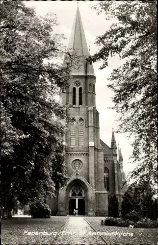 Ak Papenburg im Emsland, St. Antoniuskirche