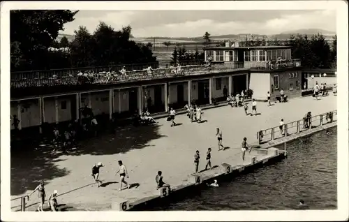Ak Großschönau im Kreis Görlitz, Partie am Waldstrandbad