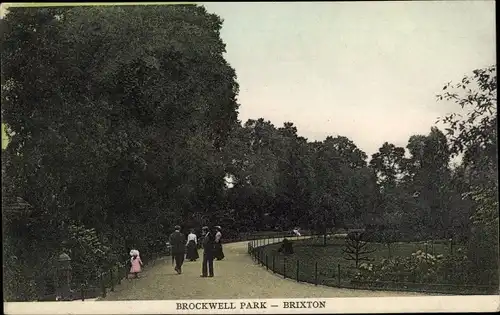 Ak Brixton London England, Brockwell Park