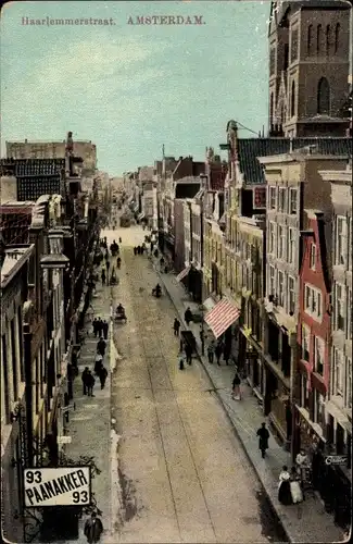 Ak Amsterdam Nordholland Niederlande, Haarlemmerstraat, Paananker