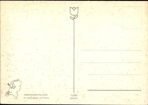 Ak Amsterdam Nordholland Niederlande, Pr. Hendrikkade met Pollux