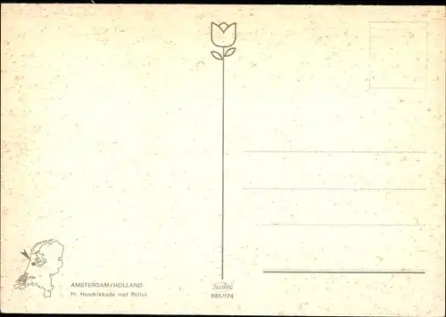 Ak Amsterdam Nordholland Niederlande, Pr. Hendrikkade met Pollux