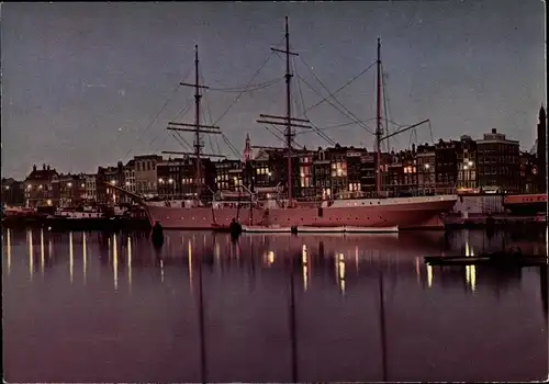 Ak Amsterdam Nordholland Niederlande, Pr. Hendrikkade met Pollux