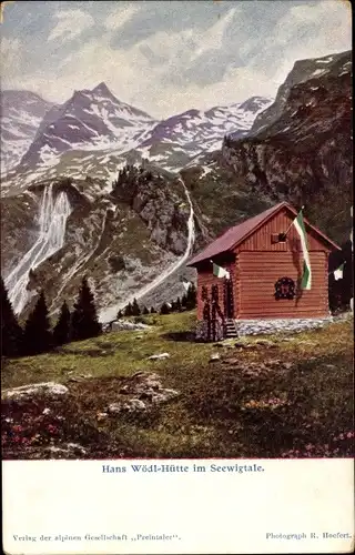 Ak Petersberg Steiermark, Hans Wödl Hütte am Hüttensee