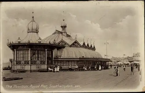Ak Southampton Hampshire England, Royal Pier, The Pavilion