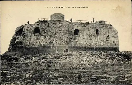 Ak Le Portel Pas de Calais, Le Fort de l'Heurt