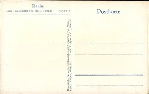 Ak Raabs an der Thaya in Niederösterreich, Burg