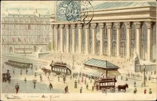 Künstler Ak Paris I Louvre, La Bourse