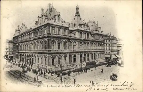 Ak Lyon Rhône, Generalblick im Palais de la Bourse