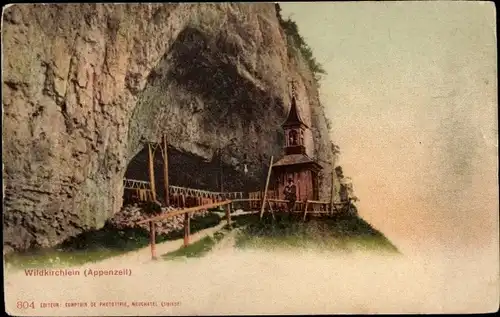 Ak Appenzell Stadt Kanton Innerrhoden, Wildkirchlein