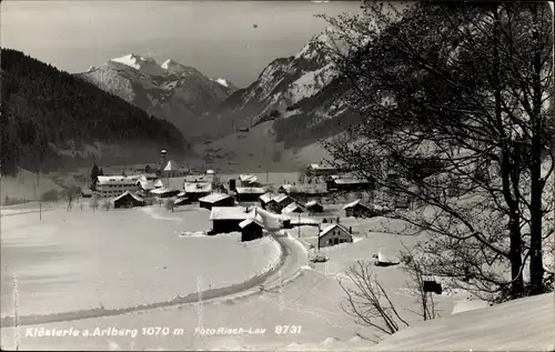 Ak Klösterle Vorarlberg, Schneepanorama mit Arlberg