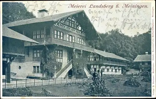 Ak Meiningen in Thüringen, Meierei Landsberg