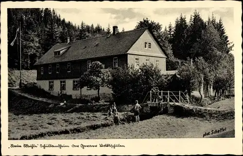 Ak Drognitz Thüringen, Neue Mühle, Schullandheim der Geraer Volksschulen