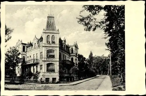 Ak Ostseebad Bansin Heringsdorf auf Usedom, Pension Waldschloss