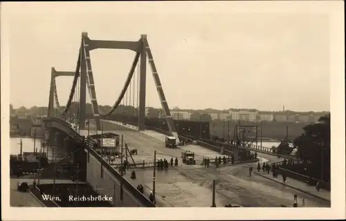Ak Wien 2 Leopoldstadt, Reichsbrücke