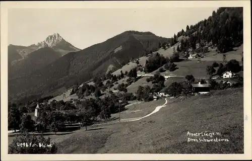 Ak Amerlügen Frastanz Vorarlberg, Drei Schwestern