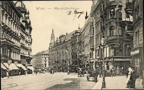 Ak Wien 15 Rudolfsheim Fünfhaus Österreich, Mariahilfer Straße
