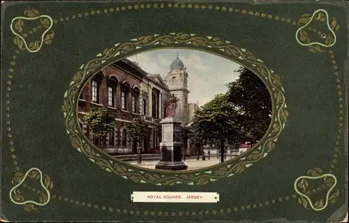 Passepartout Ak Kanalinsel Jersey, Royal Square
