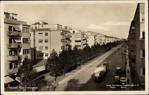 Ak Malmö Schweden, Regementsgatan