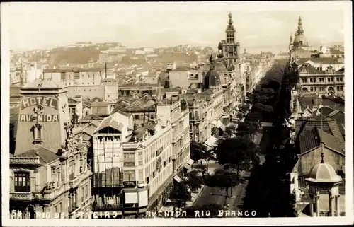 Ak Rio de Janeiro Brasilien, Avenida Rio Branco