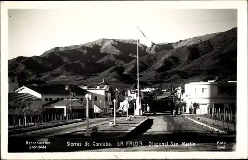 Ak La Falda Argentinien, Diagonal San Martin